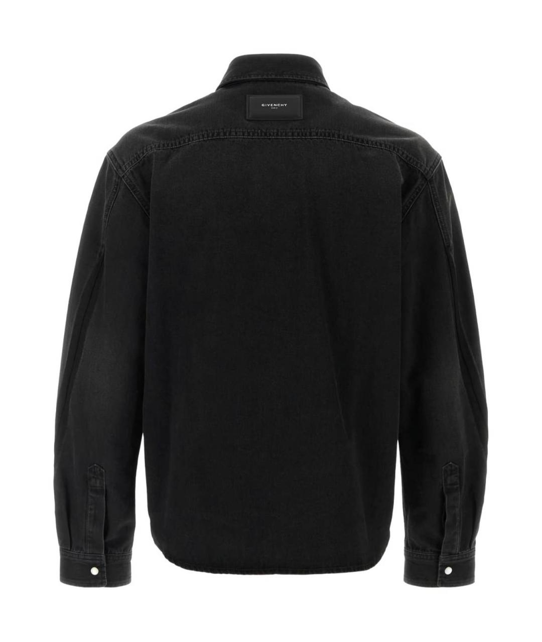 GIVENCHY Черная хлопковая кэжуал рубашка, фото 2