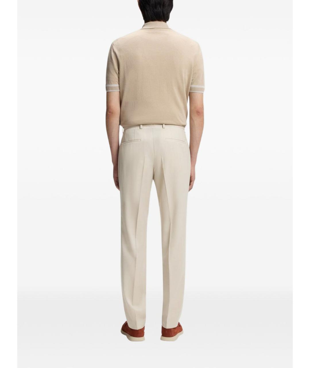 HUGO BOSS Бежевые повседневные брюки, фото 4