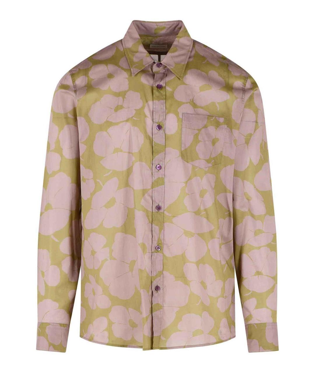 DRIES VAN NOTEN Зеленая хлопковая кэжуал рубашка, фото 1