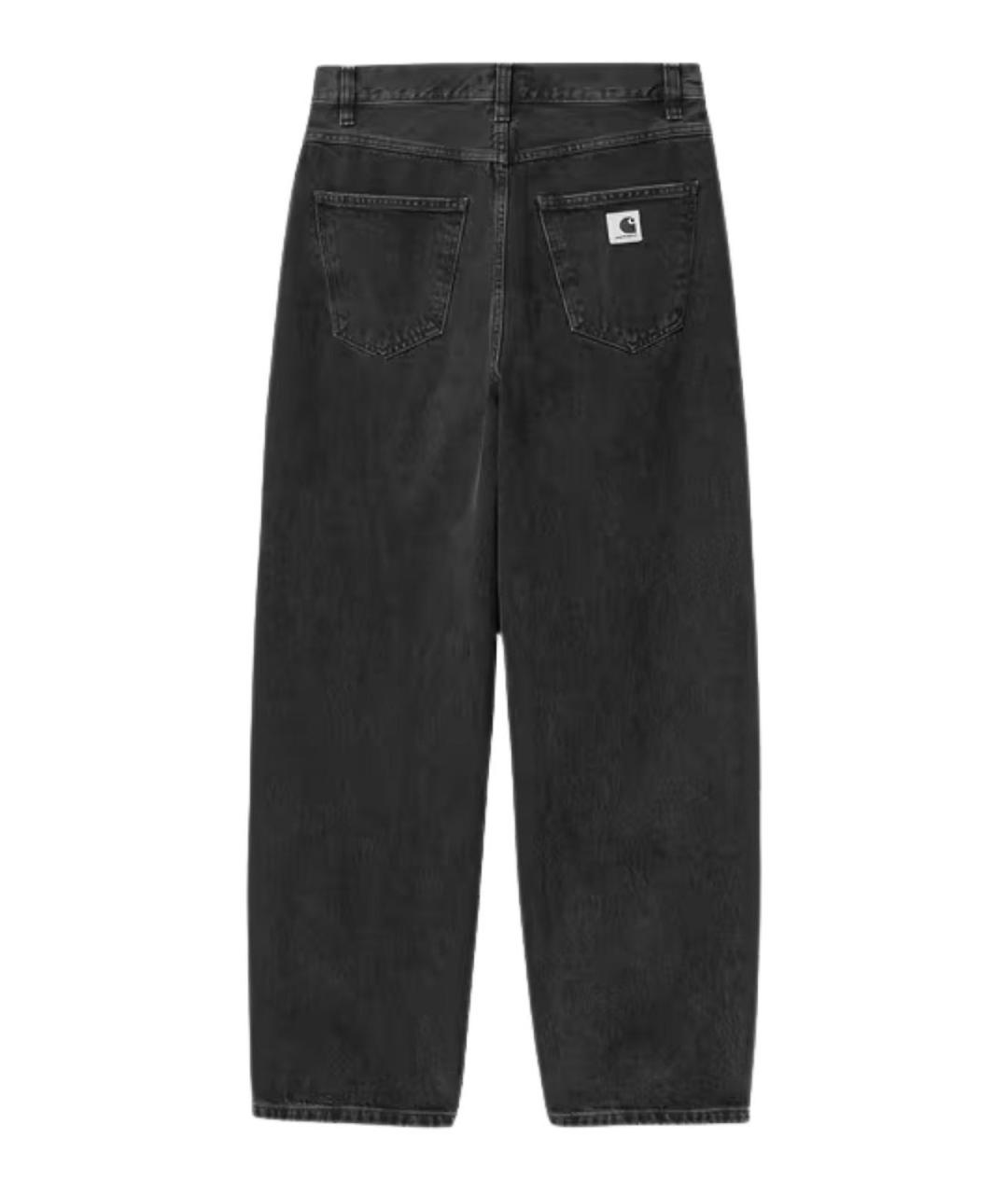 CARHARTT Черные хлопковые прямые джинсы, фото 2