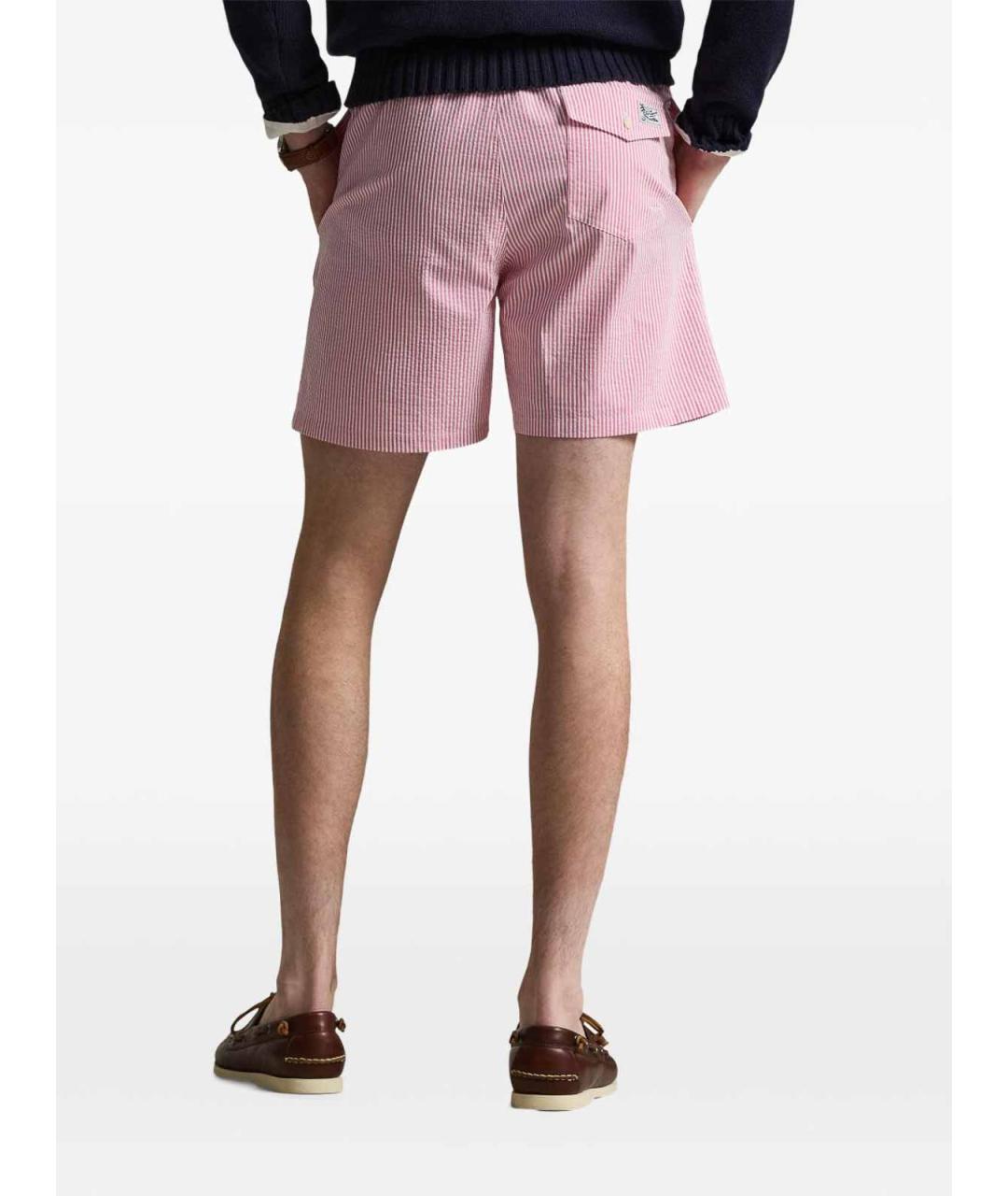 POLO RALPH LAUREN Розовые полиэстеровые шорты, фото 4