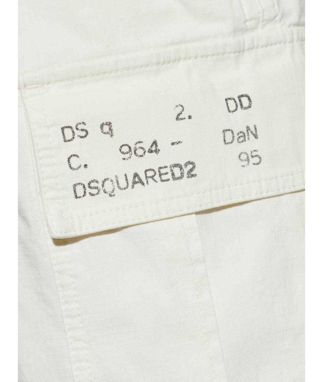 DSQUARED2 Белые шорты, фото 4