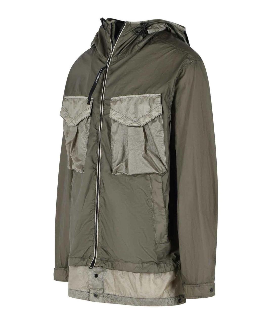 CP COMPANY Зеленая полиамидовая куртка, фото 3