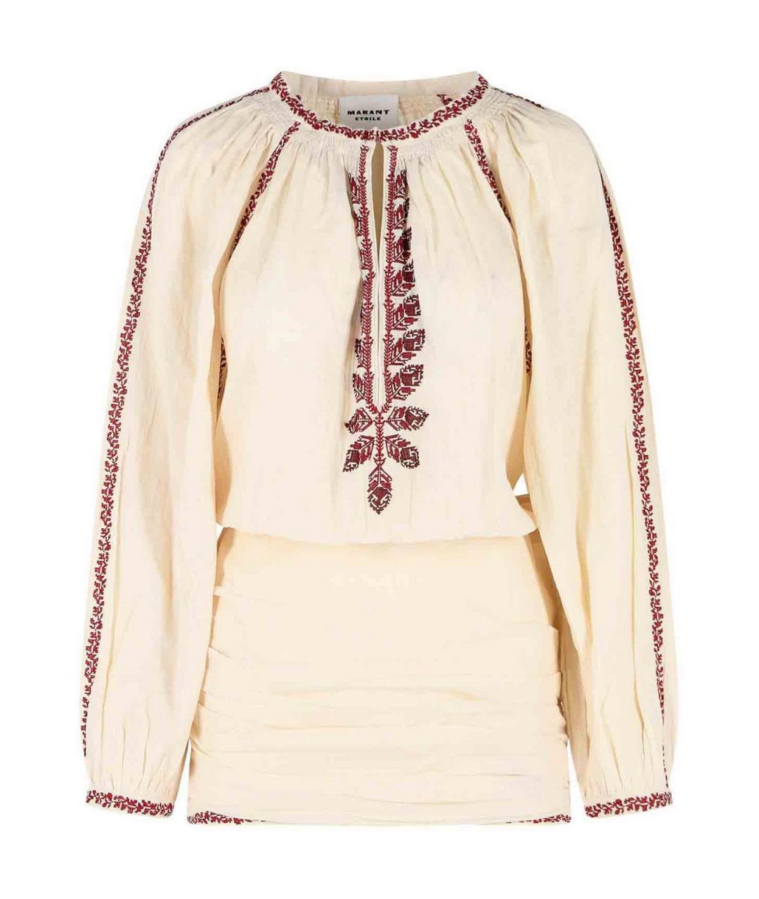 ISABEL MARANT Бежевое хлопковое повседневное платье, фото 1