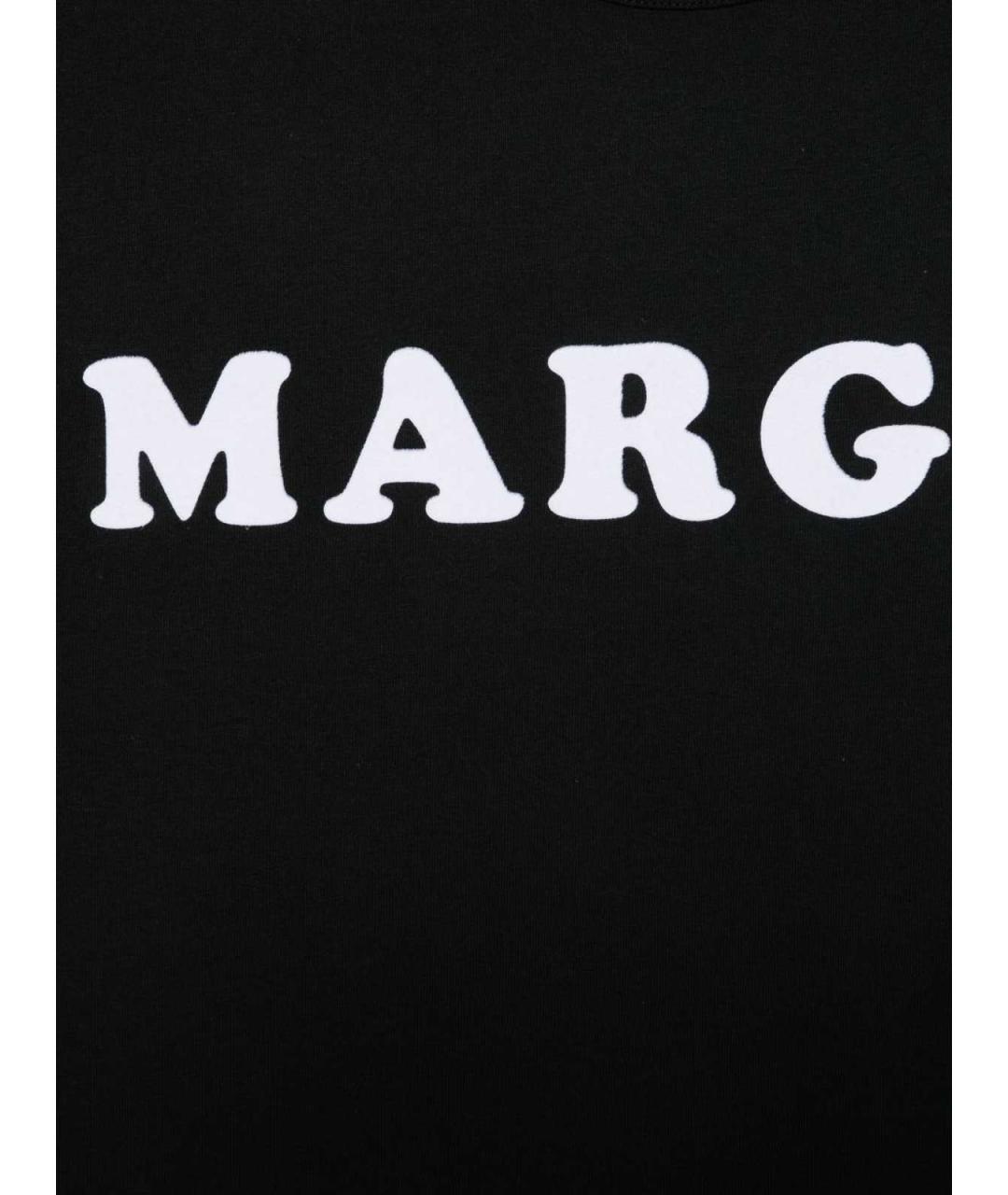 MM6 MAISON MARGIELA Черная хлопковая футболка, фото 4