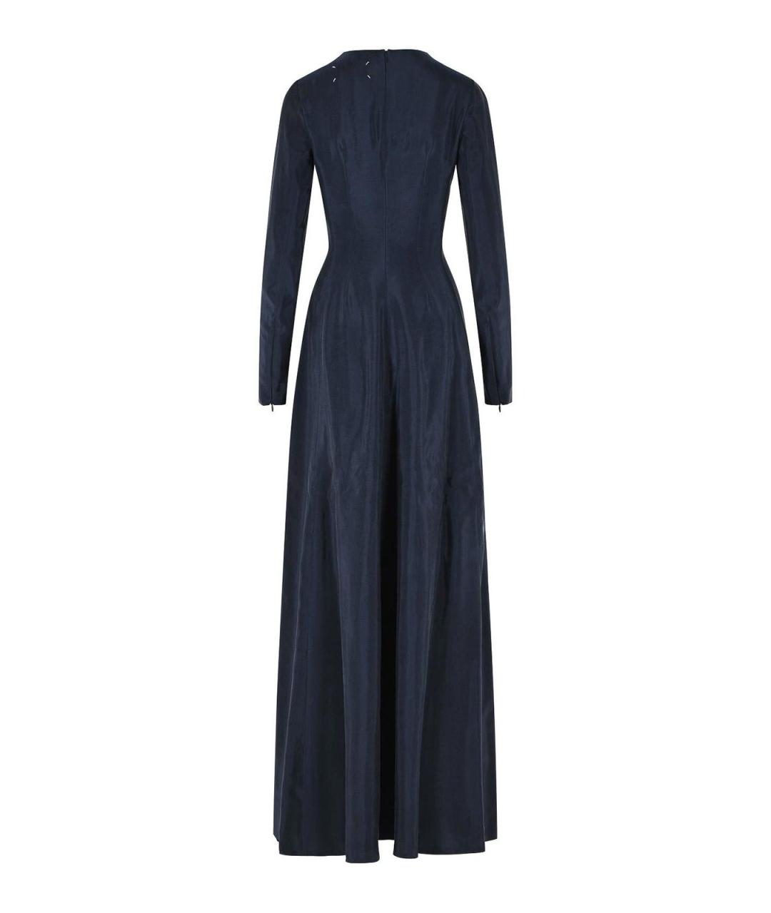 MAISON MARGIELA Синее вискозное повседневное платье, фото 2