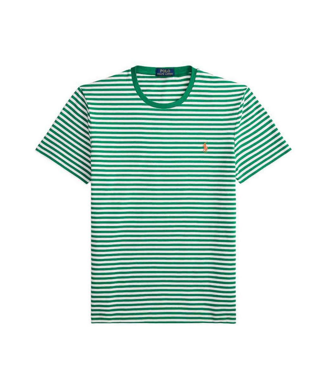POLO RALPH LAUREN Зеленая хлопковая футболка, фото 1