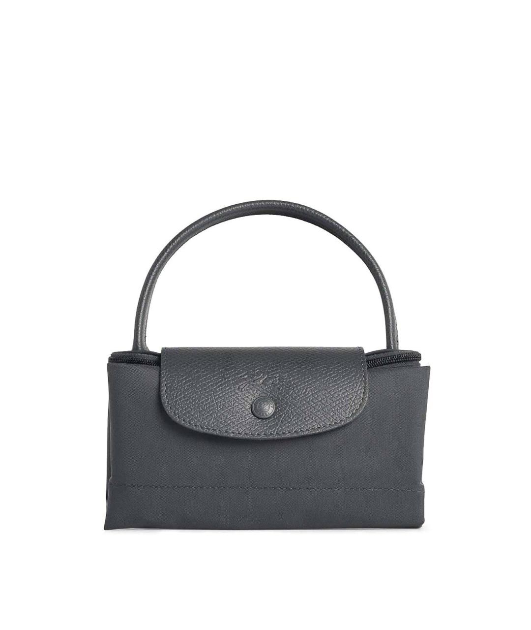 LONGCHAMP Серая кожаная сумка тоут, фото 1
