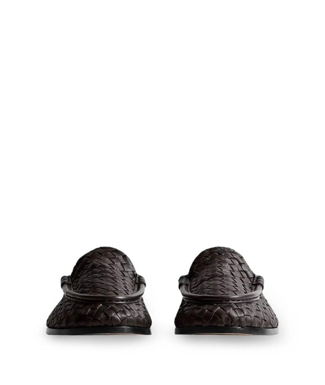 BOTTEGA VENETA Коричневые кожаные лоферы, фото 5