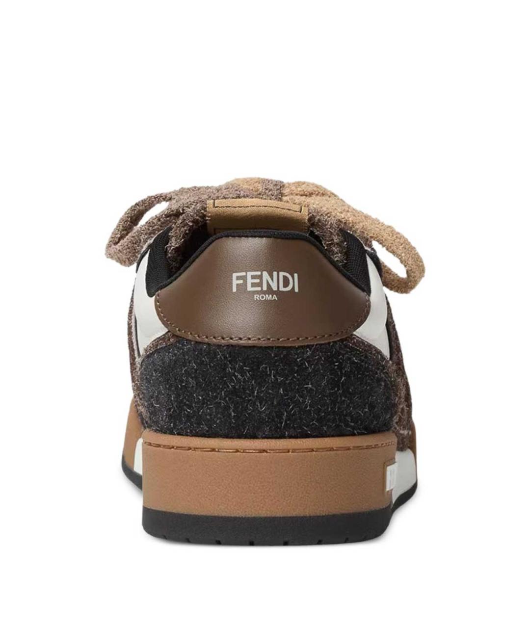 FENDI Мульти кожаные низкие кроссовки / кеды, фото 4