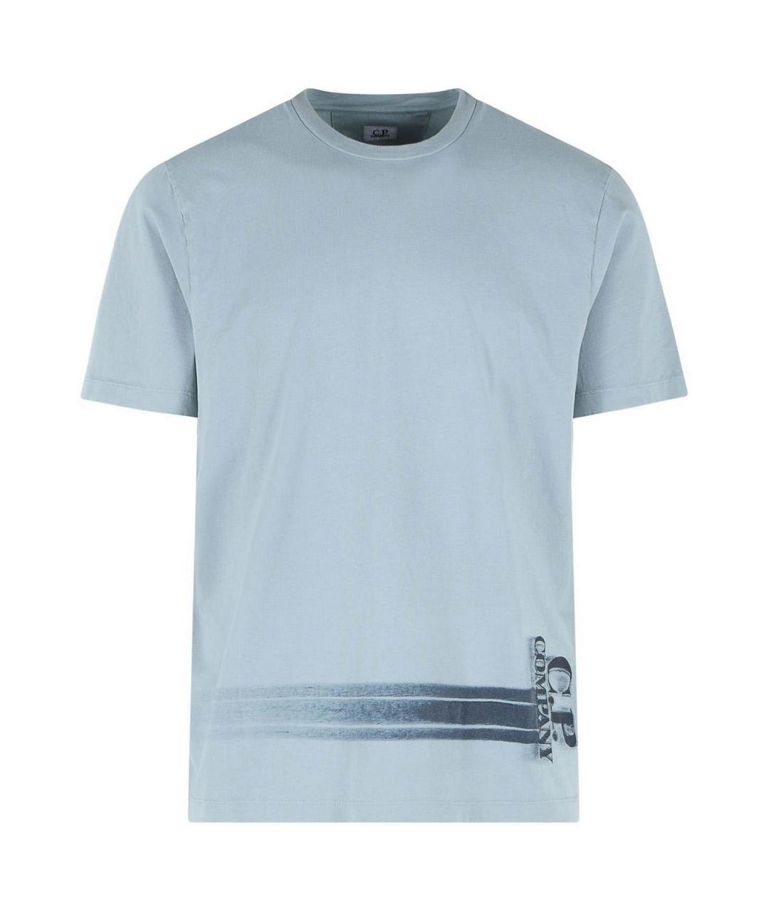 CP COMPANY Серая хлопковая футболка, фото 1