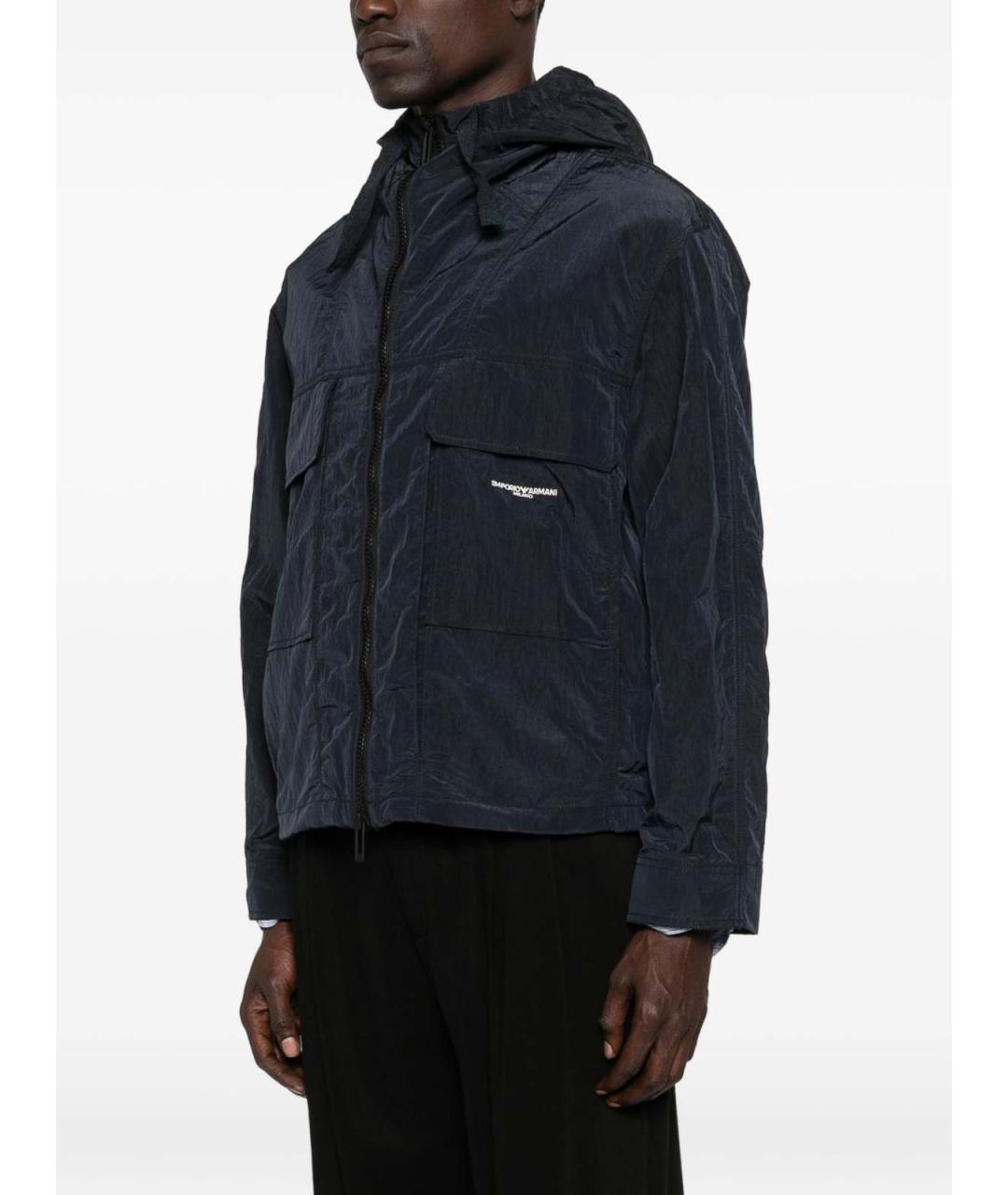 EMPORIO ARMANI Черная полиамидовая куртка, фото 4