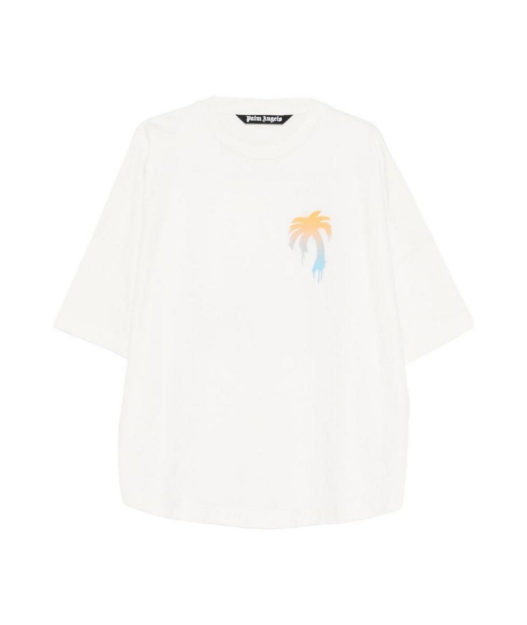 PALM ANGELS Белая хлопковая футболка, фото 1
