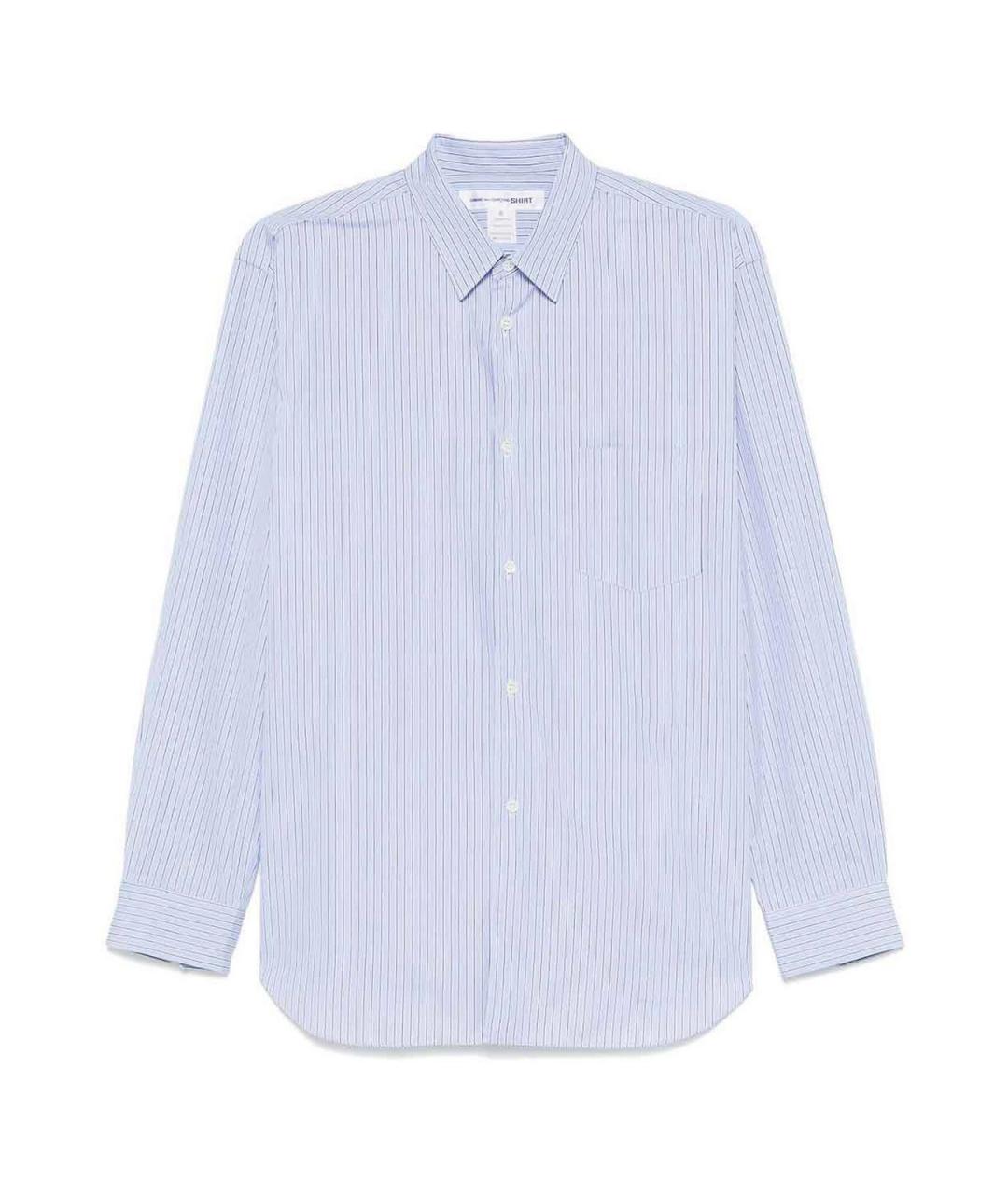 COMME DES GARÇONS Голубая хлопковая классическая рубашка, фото 1