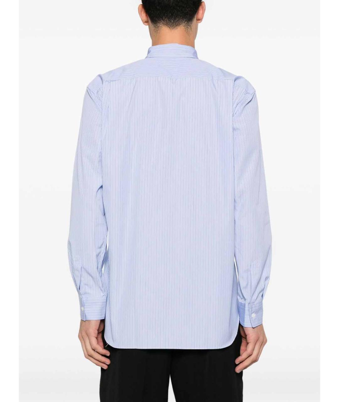 COMME DES GARÇONS Голубая хлопковая классическая рубашка, фото 4