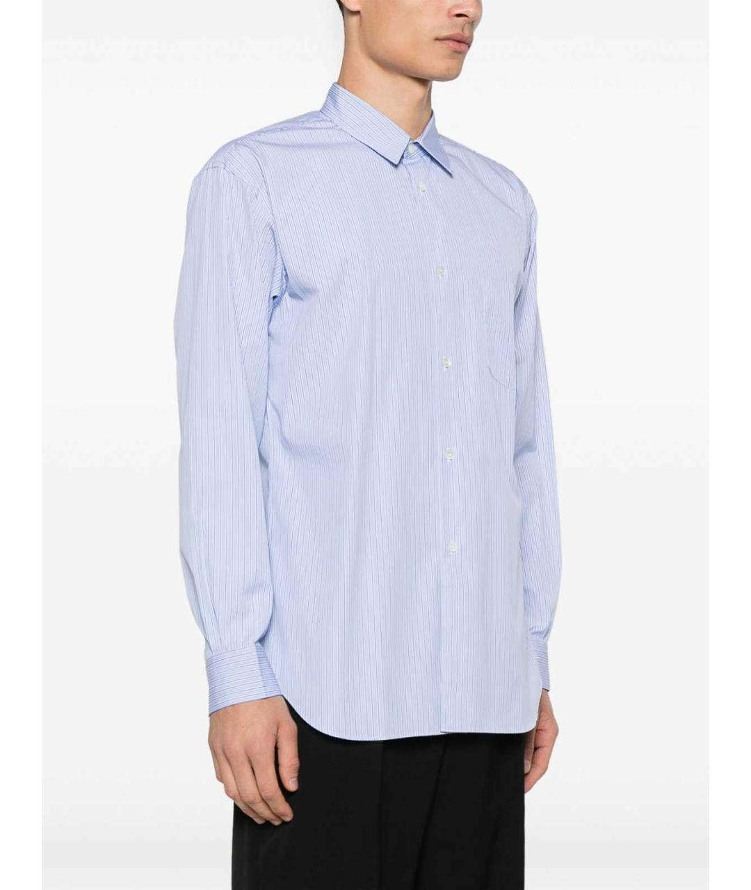 COMME DES GARÇONS Голубая хлопковая классическая рубашка, фото 3