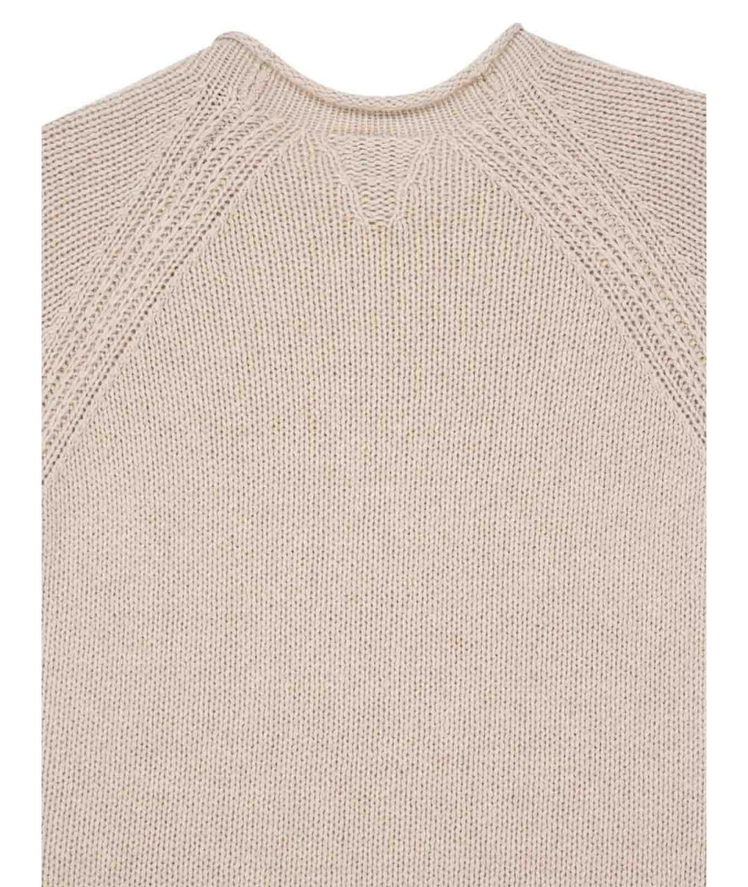 BOTTEGA VENETA Бежевый кашемировый джемпер / свитер, фото 2