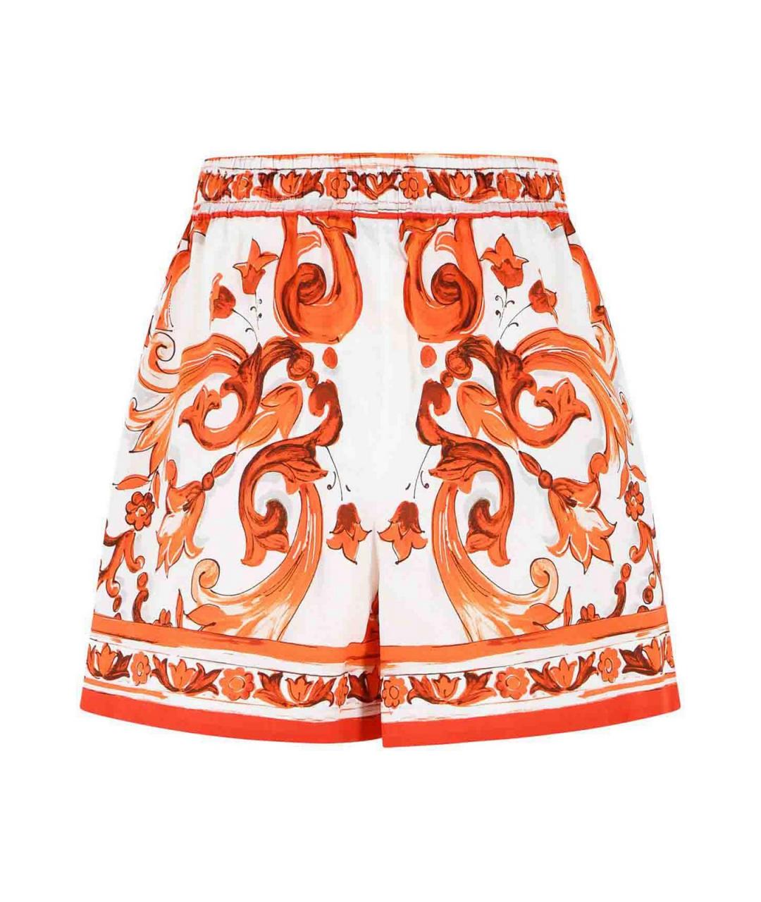 DOLCE&GABBANA Оранжевые хлопковые шорты, фото 2