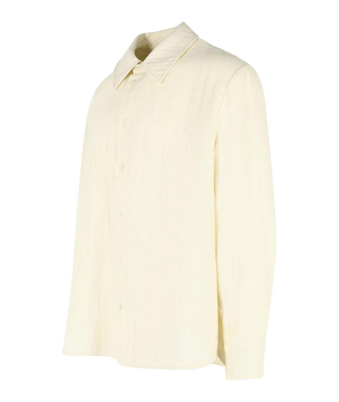 SEFR Бежевая хлопковая кэжуал рубашка, фото 3