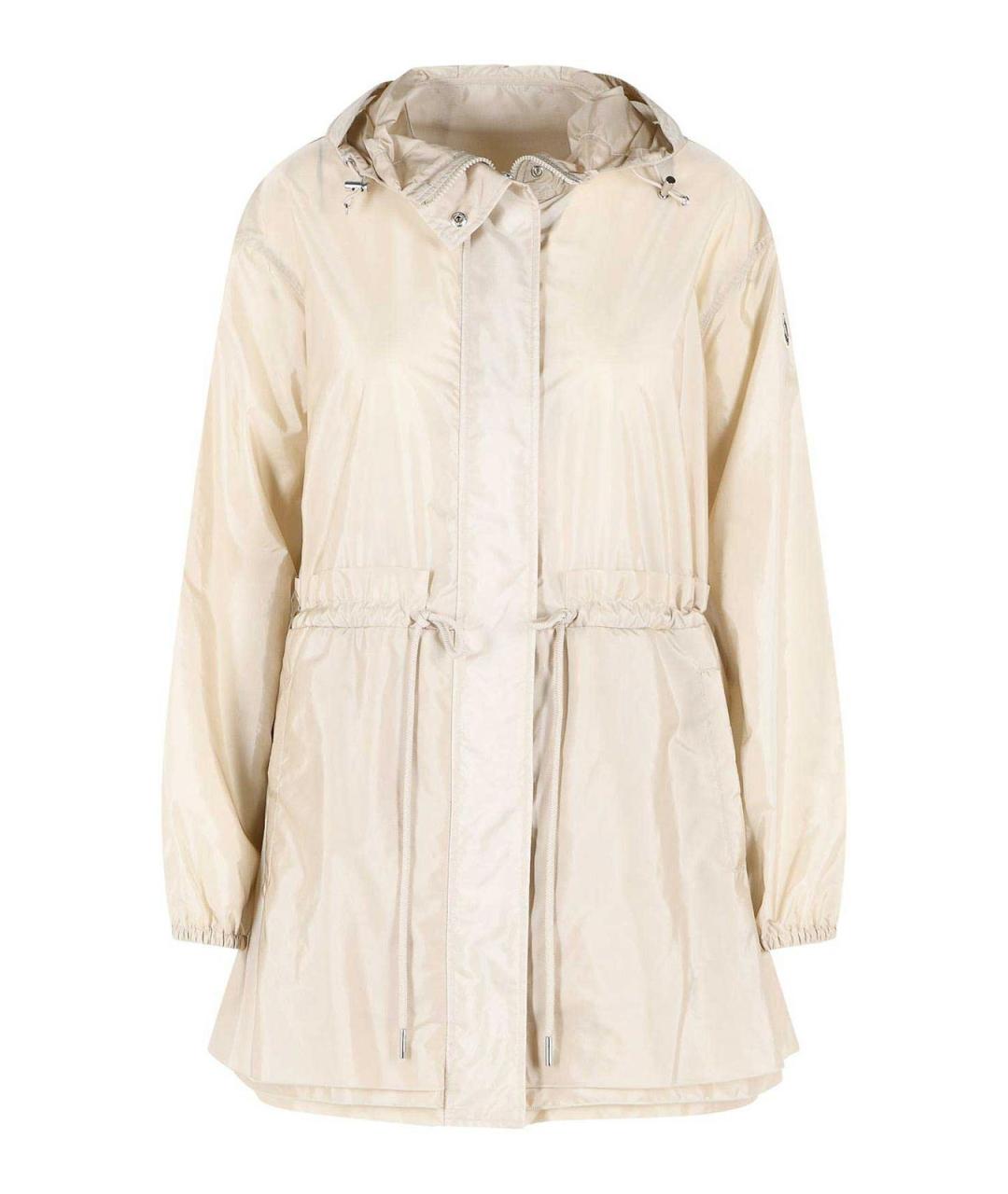 MONCLER Бежевая полиамидовая парка, фото 1