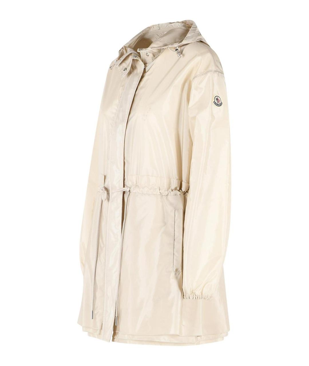 MONCLER Бежевая полиамидовая парка, фото 3