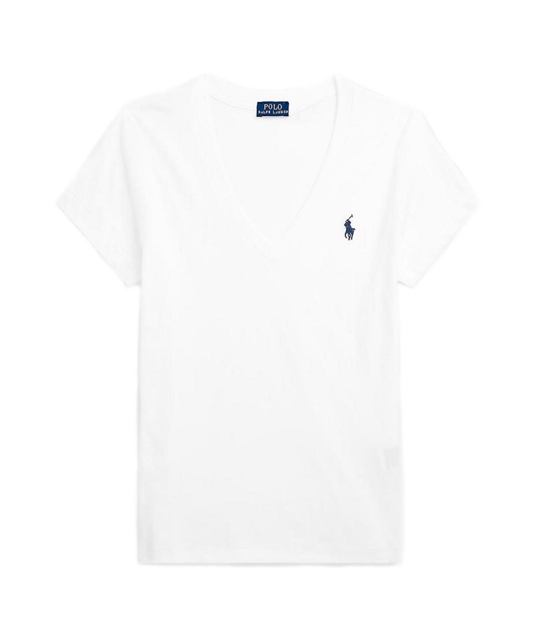 POLO RALPH LAUREN Белая хлопковая футболка, фото 1