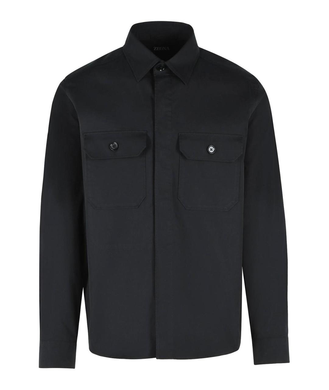 ZEGNA Черная хлопковая куртка, фото 1