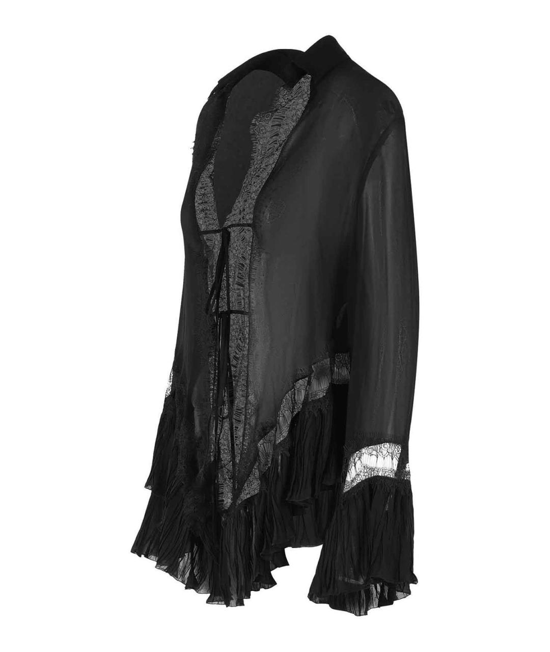 BLUMARINE Черная вискозная рубашка, фото 3