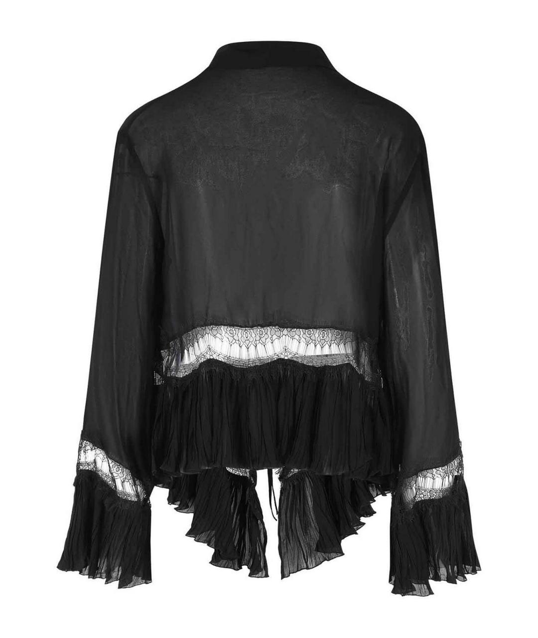 BLUMARINE Черная вискозная рубашка, фото 2