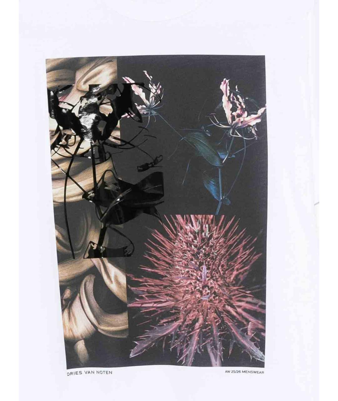 DRIES VAN NOTEN Белая хлопковая футболка, фото 2