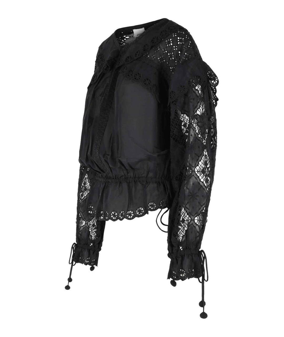 ISABEL MARANT Черная хлопковая блузы, фото 3