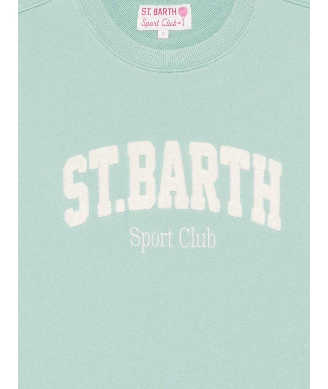 MC2 SAINT BARTH Зеленый хлопковый джемпер / свитер, фото 3