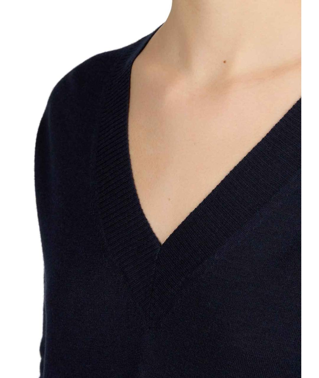 WEEKEND MAX MARA Синий кашемировый джемпер / свитер, фото 4