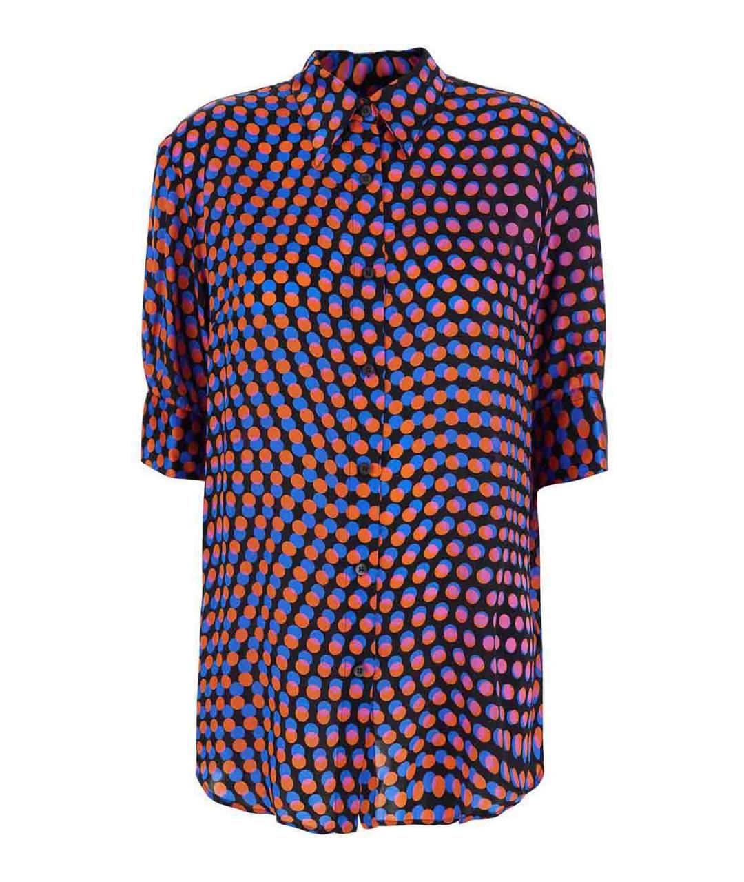 DRIES VAN NOTEN Черная шелковая рубашка, фото 1