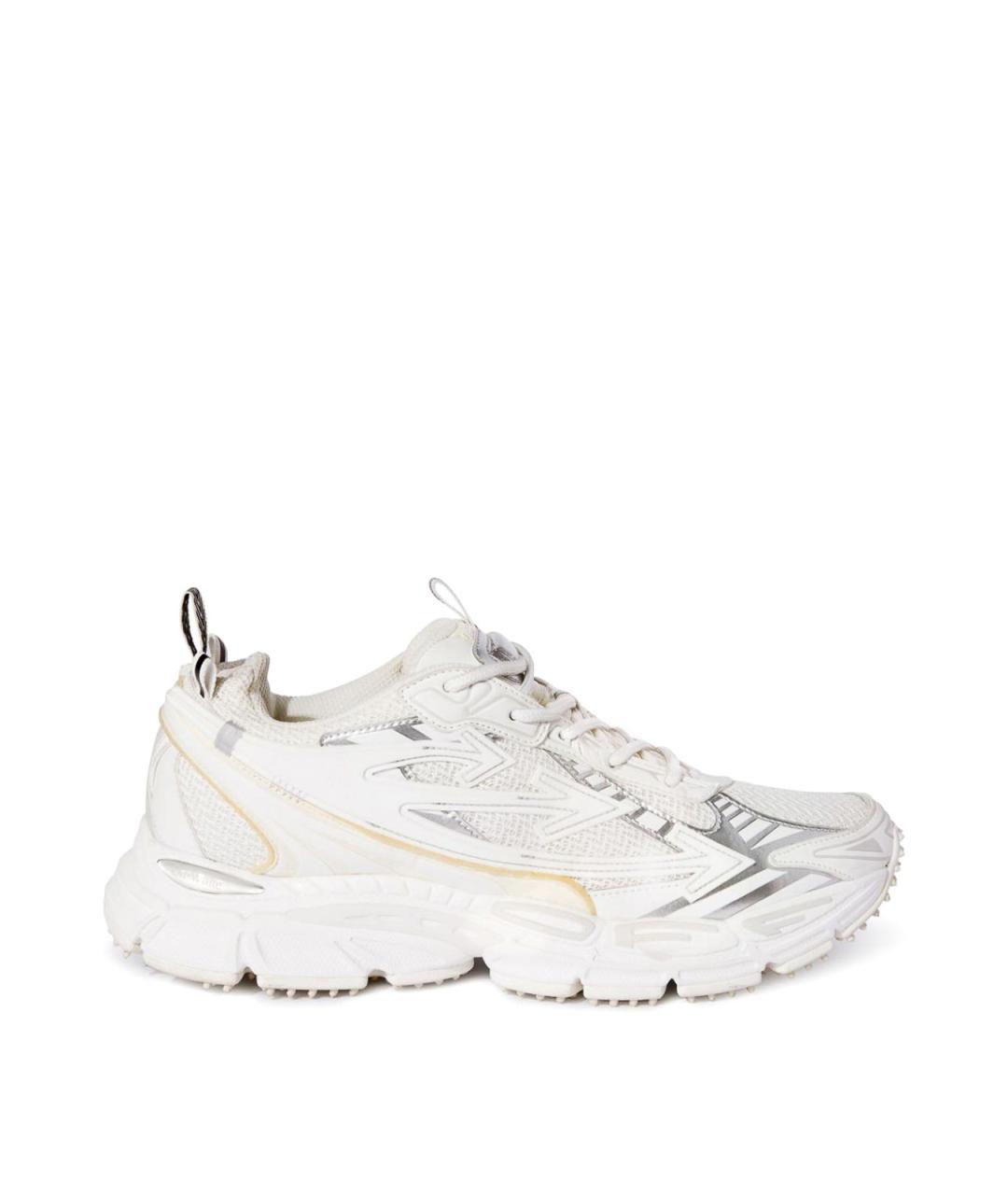 OFF-WHITE Белые кожаные кроссовки, фото 1