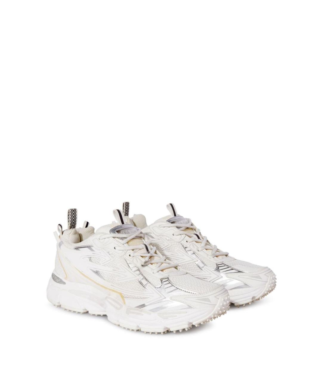 OFF-WHITE Белые кожаные кроссовки, фото 2
