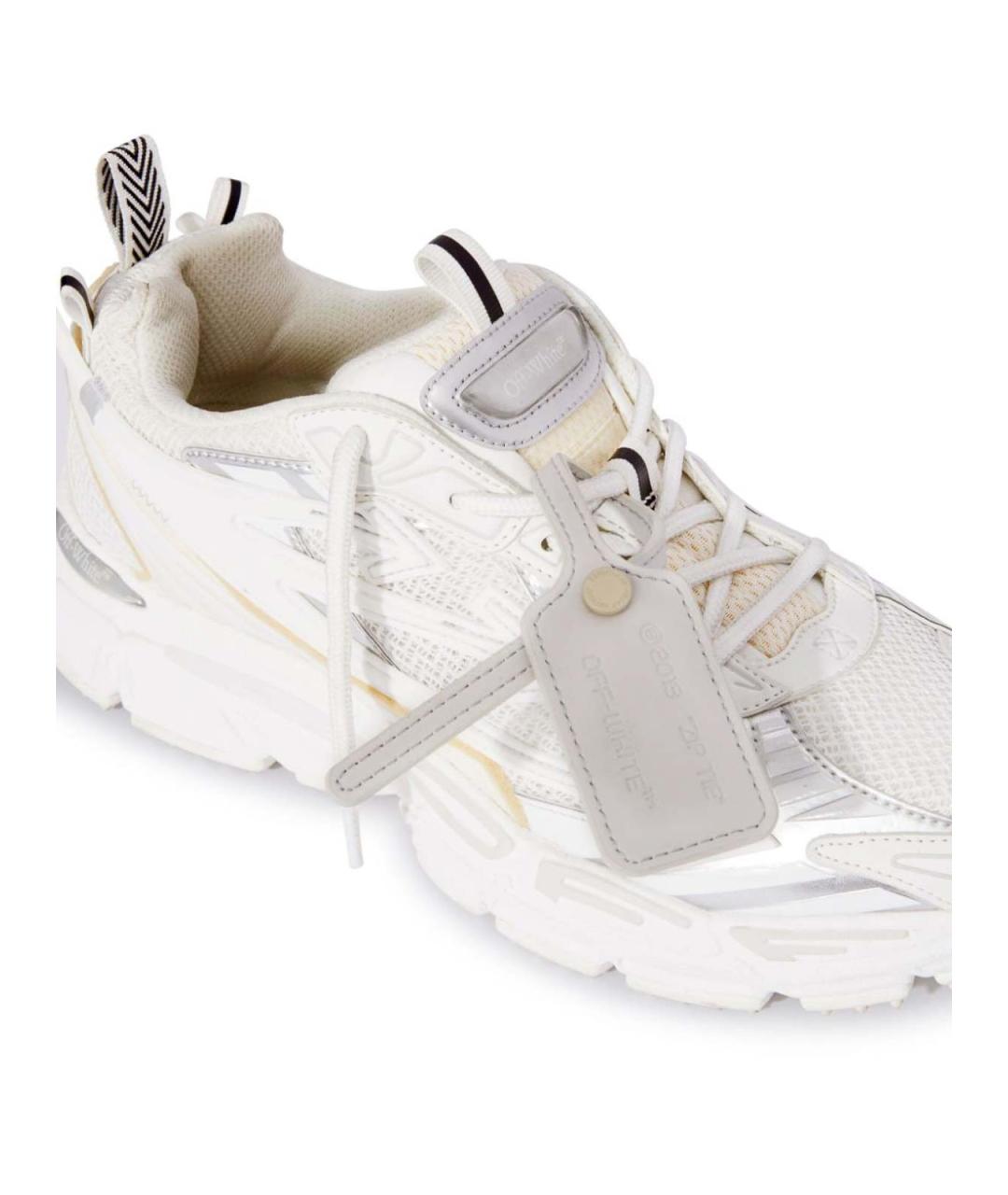 OFF-WHITE Белые кожаные кроссовки, фото 4