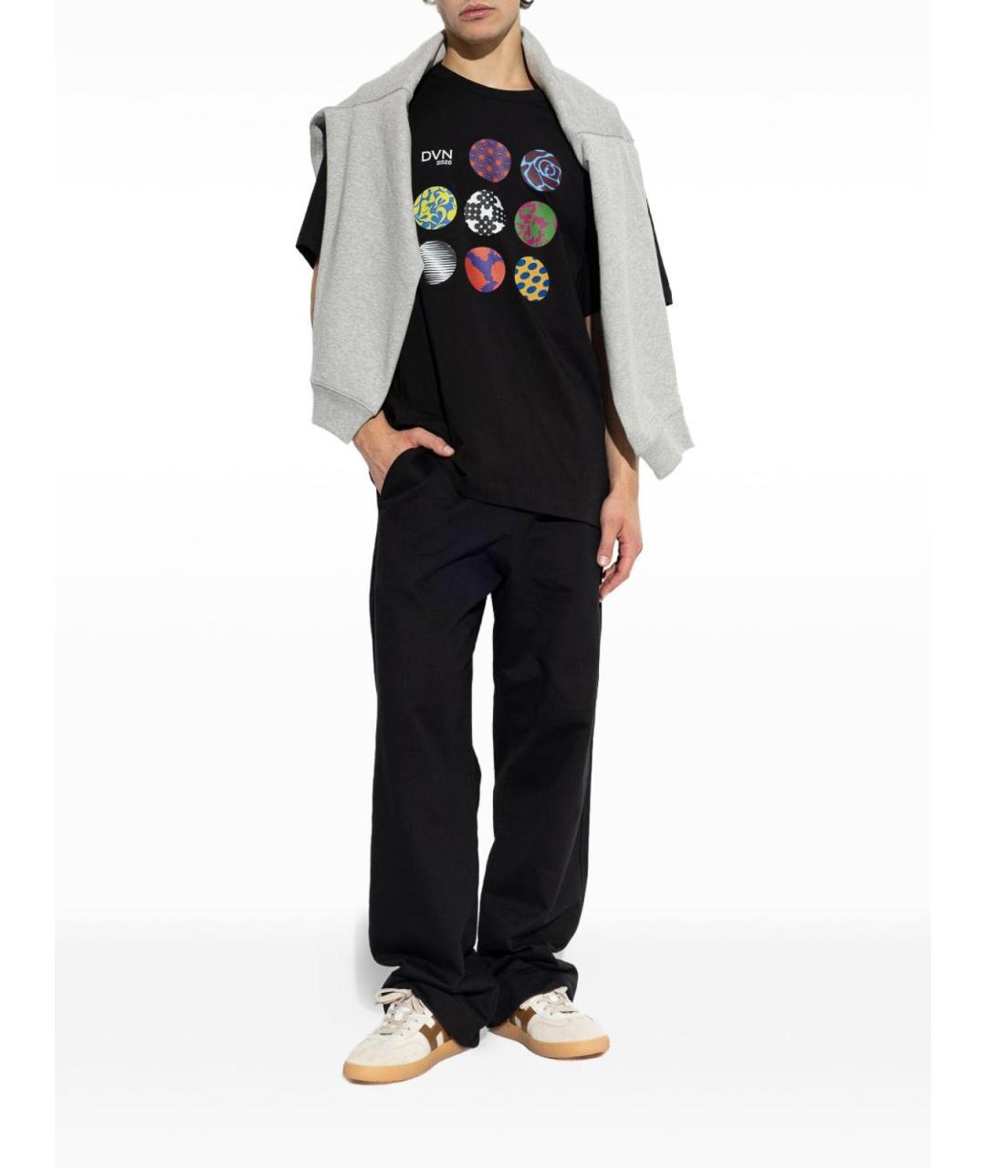DRIES VAN NOTEN Черная хлопковая футболка, фото 5
