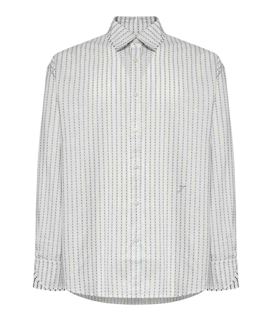 JACQUEMUS Белая хлопковая кэжуал рубашка, фото 1