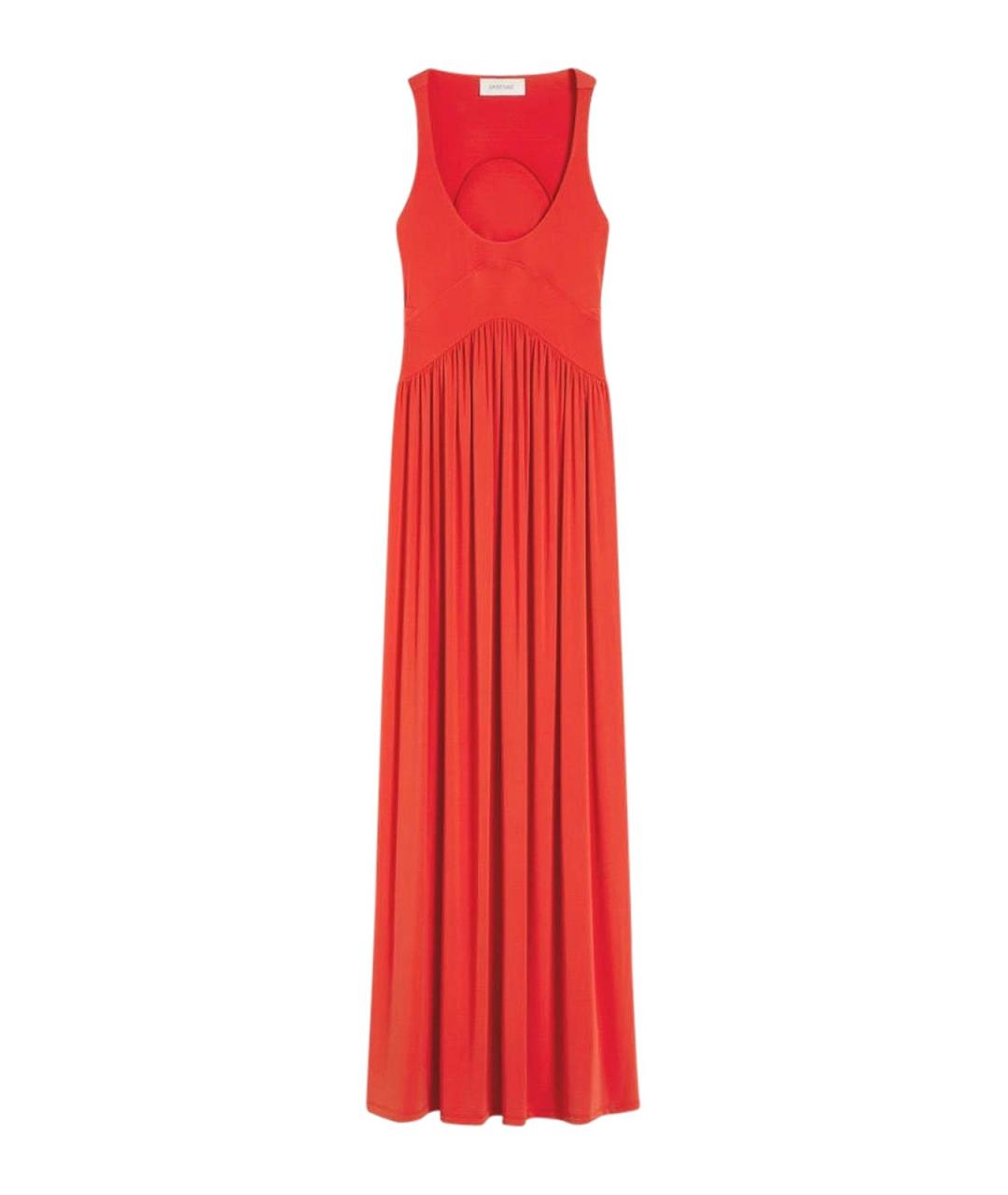 SPORTMAX Красное вискозное вечернее платье, фото 1