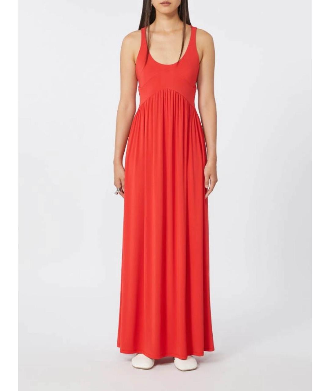 SPORTMAX Красное вискозное вечернее платье, фото 2