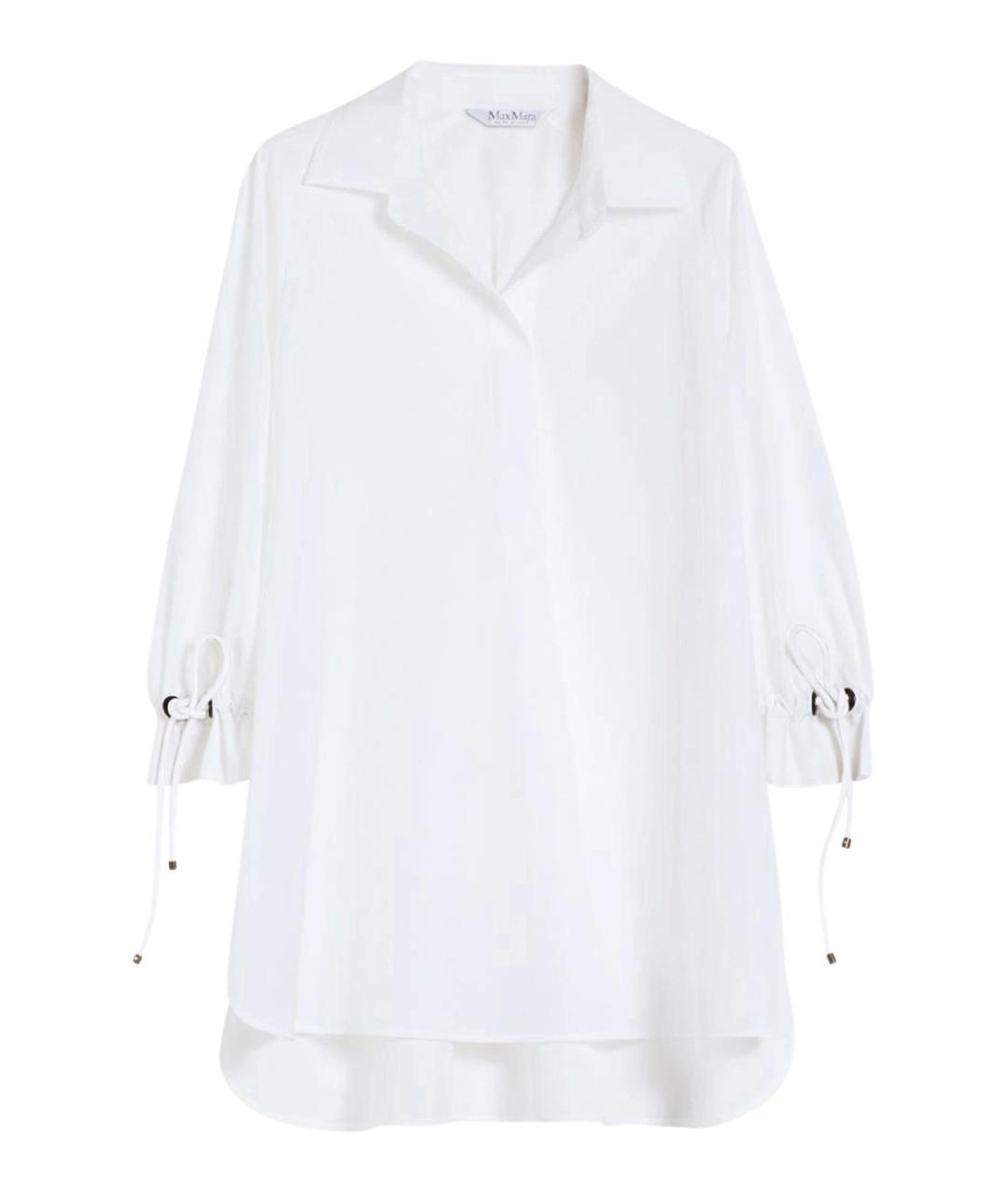 MAX MARA Белая хлопковая рубашка, фото 1