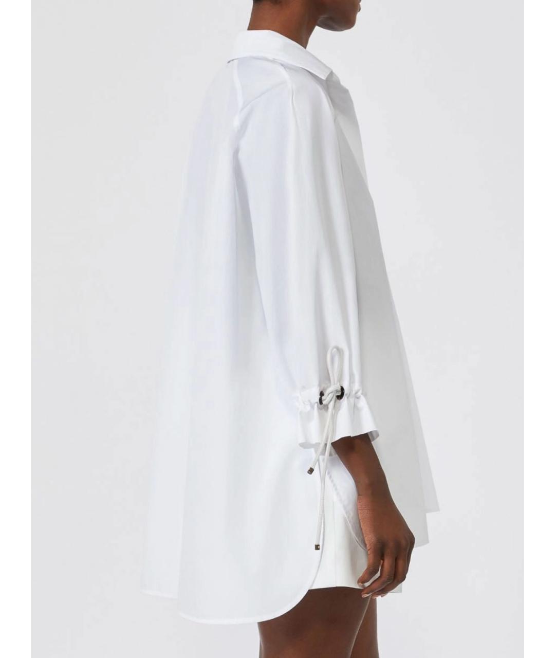 MAX MARA Белая хлопковая рубашка, фото 3