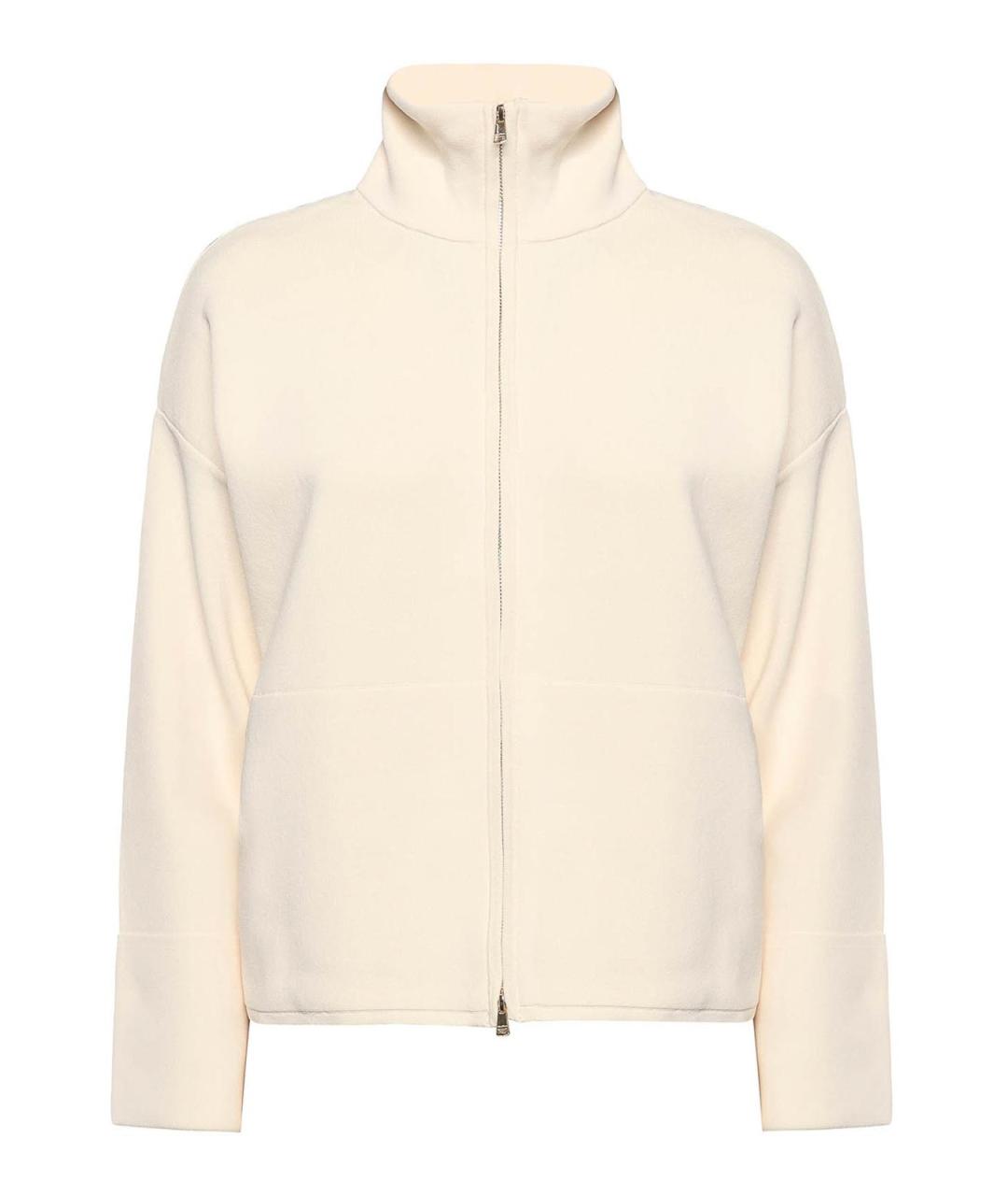 MAX MARA Белый вискозный кардиган, фото 1