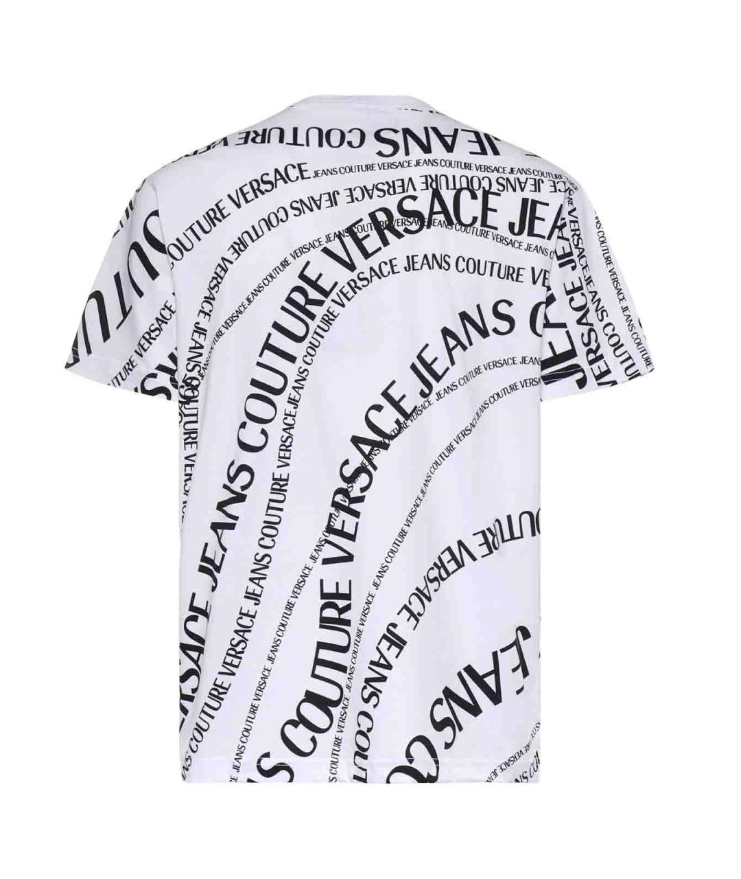 VERSACE JEANS COUTURE Белая хлопковая футболка, фото 2