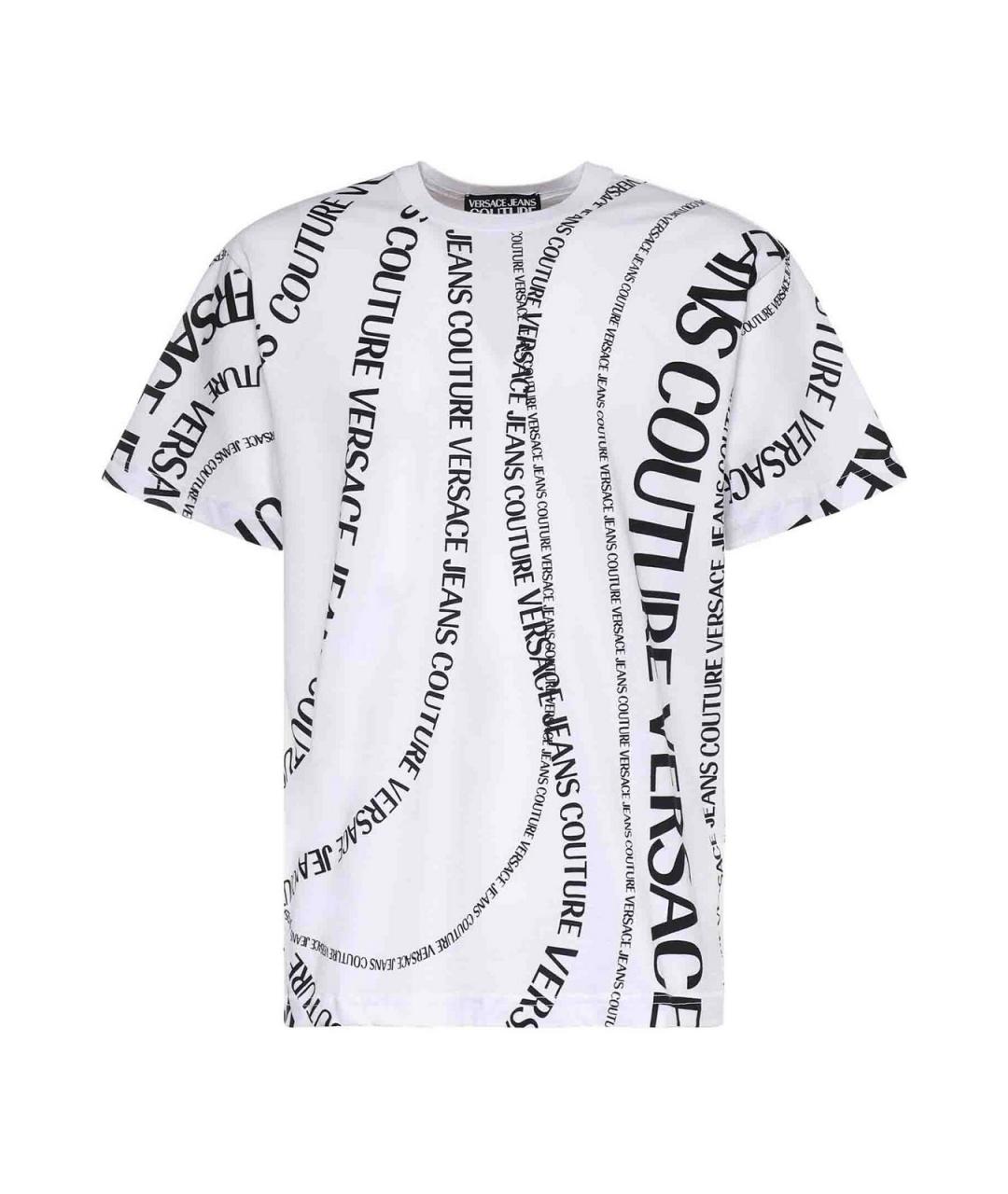 VERSACE JEANS COUTURE Белая хлопковая футболка, фото 1