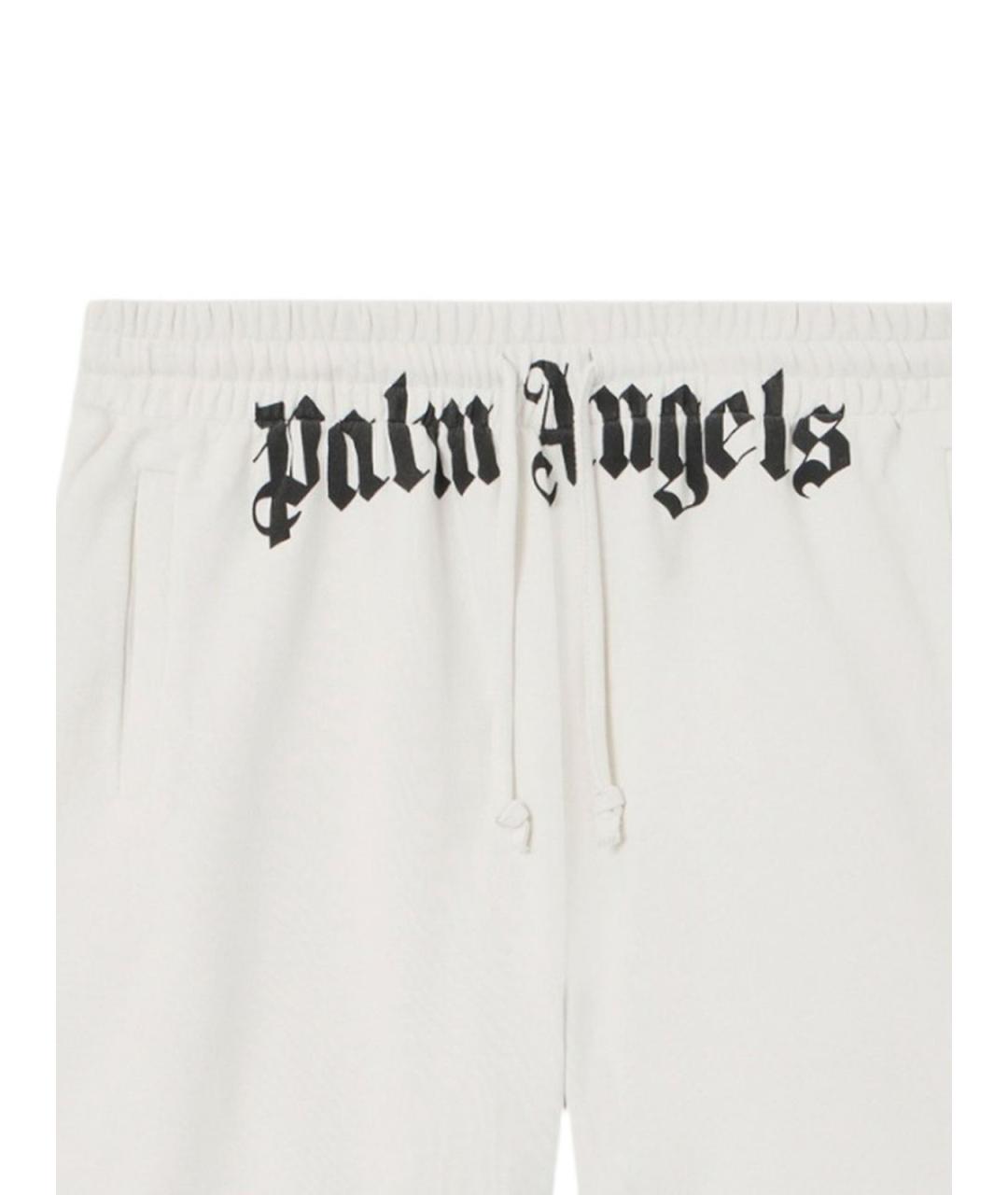 PALM ANGELS Белые хлопковые шорты, фото 2