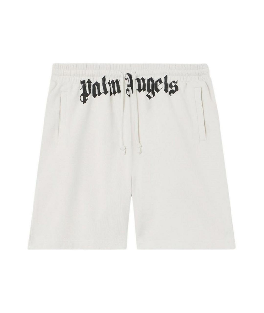 PALM ANGELS Белые хлопковые шорты, фото 1