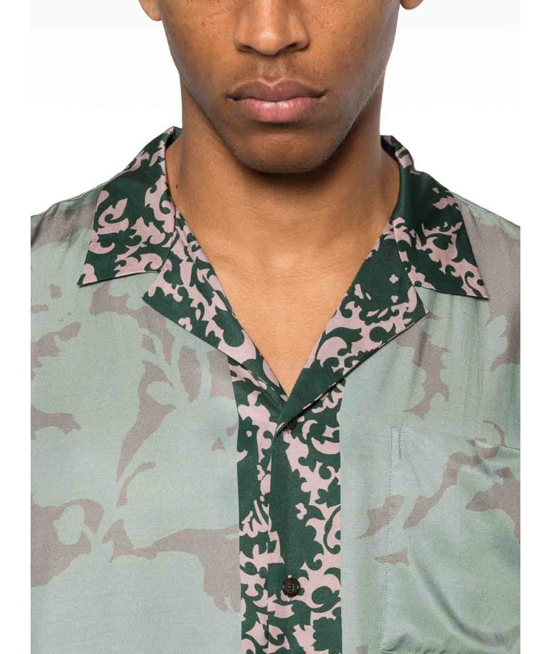 DRIES VAN NOTEN Зеленая кэжуал рубашка, фото 3