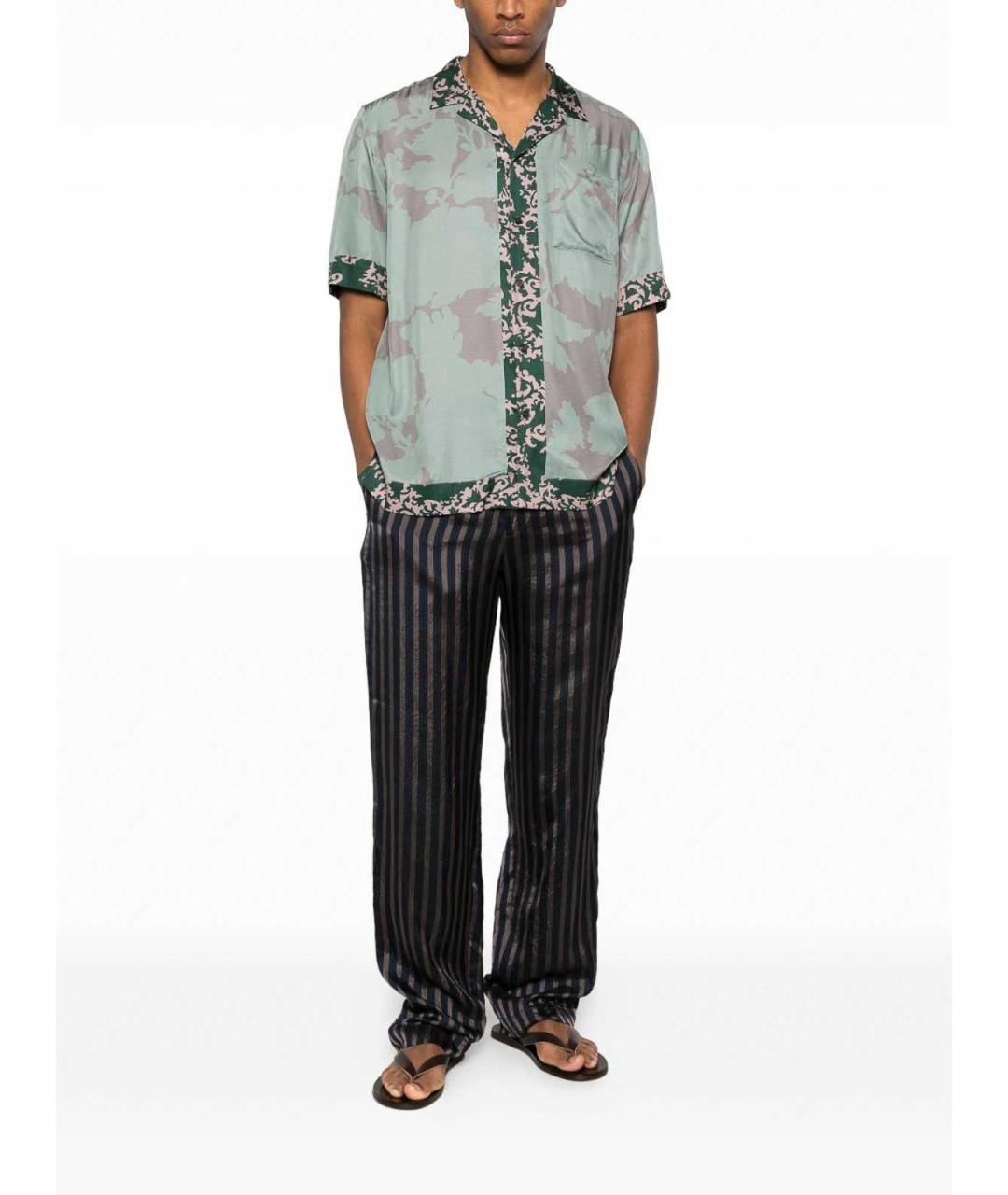 DRIES VAN NOTEN Зеленая кэжуал рубашка, фото 4